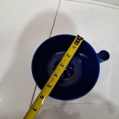 SELF SPINNING PRODUCE WASHING BOWL - 6" - BLUE/GREEN image 2