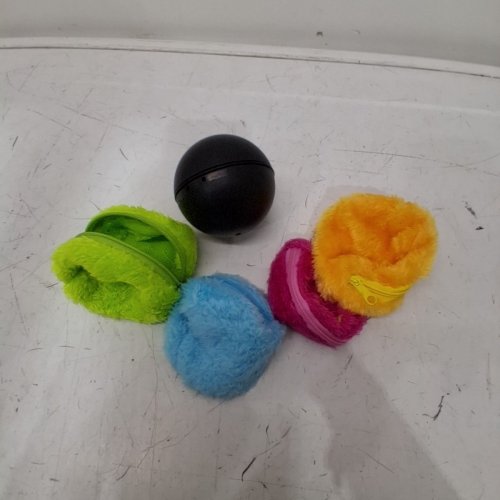 MICROFIBER MINI ROBOTIC MOP BALL PET TOY - MULTICOLOR image 3