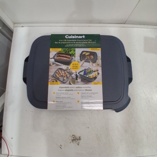 CUISINART 4-IN-1 EXPANDABLE PREP AND SERVE TUB - 4.6GAL - GREY/BLACK (MODEL: 2007043) image 2