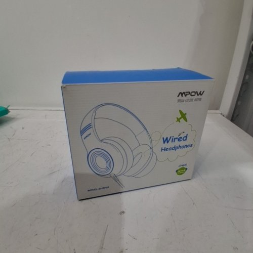 KIDS MPOW CH6S WIRED OVER-EAR HEADPHONES WITH 85DB/94DB VOLUME LIMITER AND IN-LINE MIC - BLACK/BLUE (MODEL: BH297B) image 3