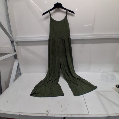 WOMEN'S GEORGE SLEEVELESS WIDE-LEG JUMPSUIT - MEDIUM - OLIVE GREEN (STYLE: GRS64100LD) image 2