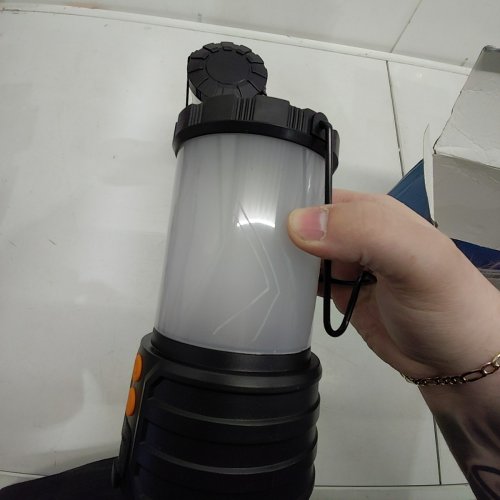 2PK NARUNDREN LED RECHARGEABLE CAMPING LANTERN, 4000MAH, 500LM - BLACK (MODEL: ‎ECL01) image 3