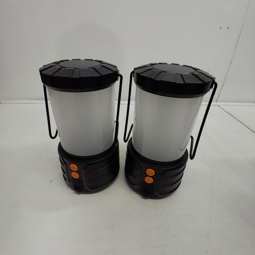 2PK NARUNDREN LED RECHARGEABLE CAMPING LANTERN, 4000MAH, 500LM - BLACK (MODEL: ‎ECL01) image 4