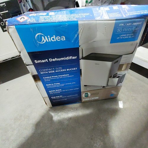 MIDEA SMART DEHUMIDIFIER WITH BUILT-IN PUMP - 23.7L - WHITE (MODEL: MAD50S10WWCM / 2885003)) image 5