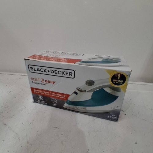 BLACK+DECKER LIGHT N EASY STEAM IRON WITH NONSTICK SOLEPLATE - 1200W - TEAL (MODEL: IR0820C) image 5