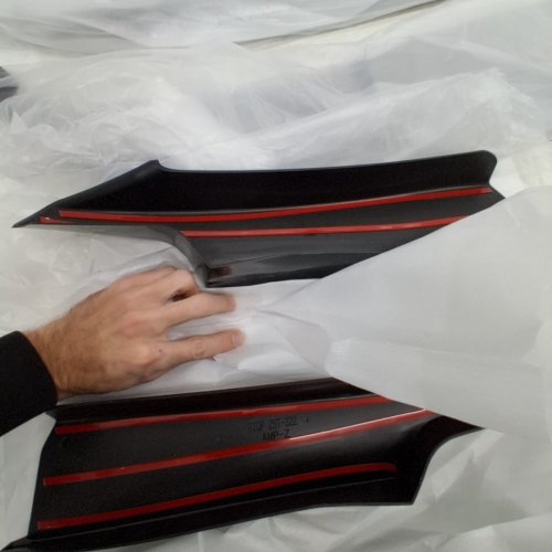 MUNIRATER FRONT BUMPER LIP SPOILER KIT - REPLACEMENT FOR 2012-2018 3 SERIES F30 M SPORT - GLOSSY BLACK image 3