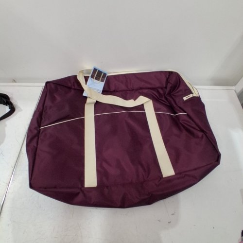 KEEPCOOL INSULATED SHOPPING COOLING BAG. 23" X 15" 7" - BURGUNDY/BEIGE (MODEL: 1860679) image 2
