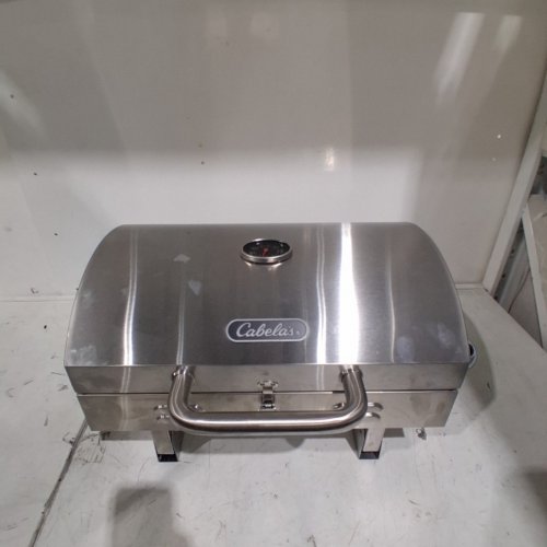 CABELA'S STAINLESS STEEL TABLETOP PROPANE GRILL - 18LB - SILVER (MODEL:880-0013) image 3