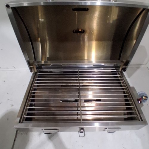 CABELA'S STAINLESS STEEL TABLETOP PROPANE GRILL - 18LB - SILVER (MODEL:880-0013) image 4