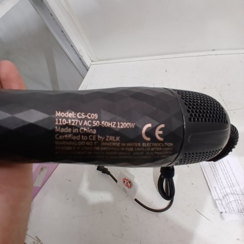 3-IN-1 CERAMIC HAIR BRUSH, DRYER AND STRAIGHTENER - 1200W - BLACK/ROSE GOLD - (MODEL: CS-C09) image 3