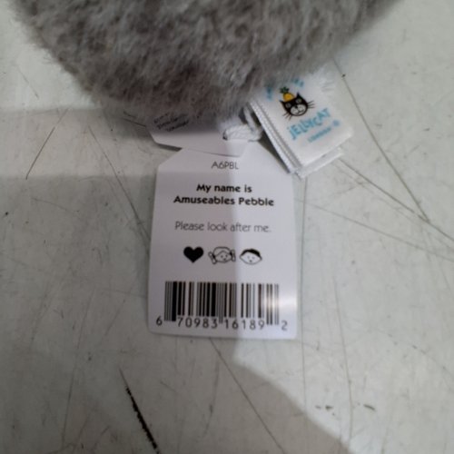 JELLYCAT AMUSEABLES PEBBLE - 3" - GREY image 2