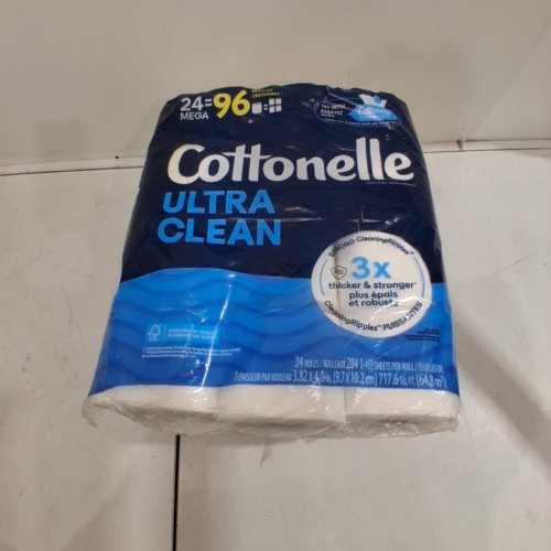 24PK COTTONELLE ULTRA CLEAN TOILET PAPER WITH ACTIVE CLEANING RIPPLES TEXTURE - WHITE image 2