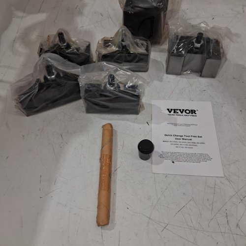 6PC QUICK CHANGE TOOL POST SET LATHE TOOL HOLDERS WITH TURNING TOOL - FOR 10" - 15" MINI LATHE - BLACK (MODEL: 250-200(6)) image 4