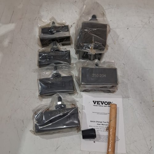 6PC QUICK CHANGE TOOL POST SET LATHE TOOL HOLDERS WITH TURNING TOOL - FOR 10" - 15" MINI LATHE - BLACK (MODEL: 250-200(6)) image 5