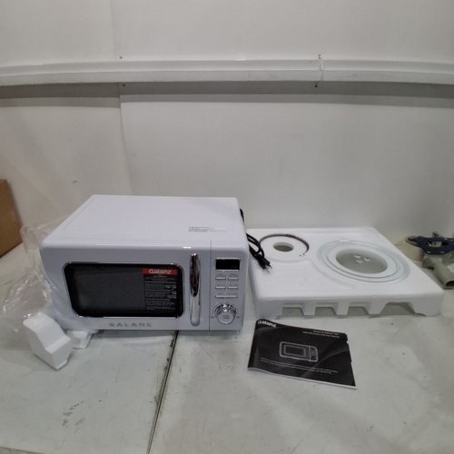 GALANZ RETRO STYLE COUNTERTOP MICROWAVE OVEN - 0.7CU.FT. - WHITE (MODEL: GLCMKZ07WER07) image 3