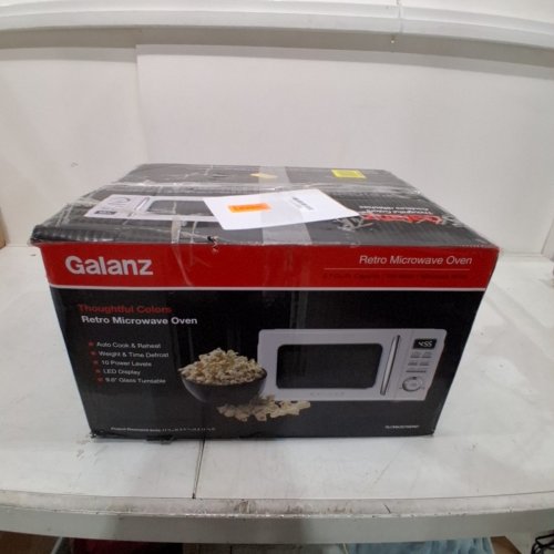 GALANZ RETRO STYLE COUNTERTOP MICROWAVE OVEN - 0.7CU.FT. - WHITE (MODEL: GLCMKZ07WER07) image 5
