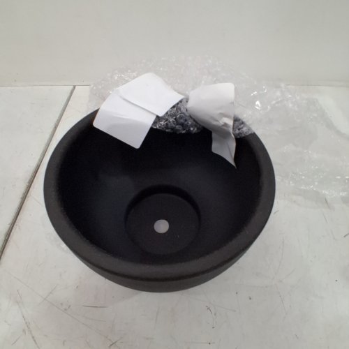 POTTERY PLANTER BOWL - 8" - BLACK image 2