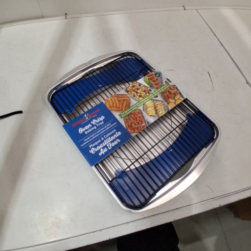 NORDIC WARE OVEN CRISP BAKING TRAY, 15" 11" X 1.25", ALUMINUM SILVER. image 2