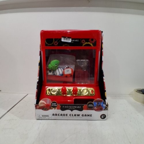 FAO SCHWARZ ARCADE CLAW GAME WITH PLUSH PRIZES - RED image 2