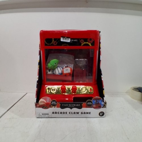 FAO SCHWARZ ARCADE CLAW GAME WITH PLUSH PRIZES - RED image 3