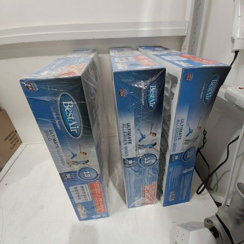 3PK BESTAIR ALLERGEN FURNACE AIR FILTERS - 20" X 20" X 4", MERV 13 (MODEL: HW2020-13R) image 3