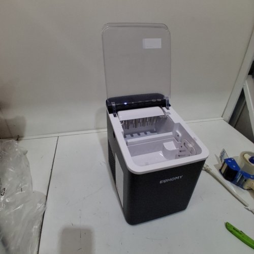 EUHOMY COUNTERTOP ICE MAKER WITH ICE SCOOP AND BASKET - MAKES 26.5LB / DAY - BLACK (MODEL: IM021-B1) image 3
