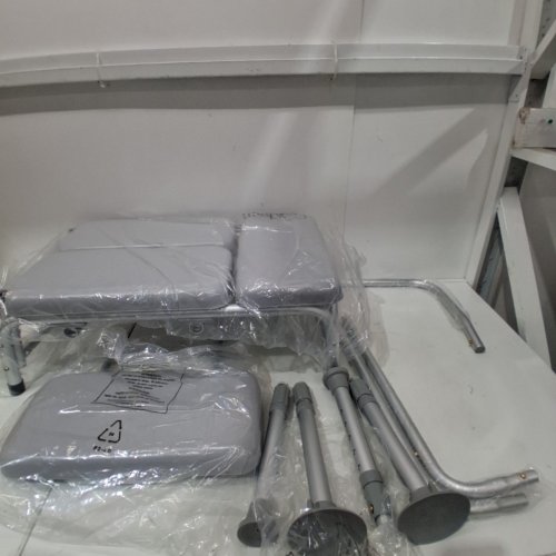 MEDLINE GUARDIAN PADDED TRANSFER BENCH WITH BACK - 400LBS - GREY (MODEL: G3-100KBPX1) image 2
