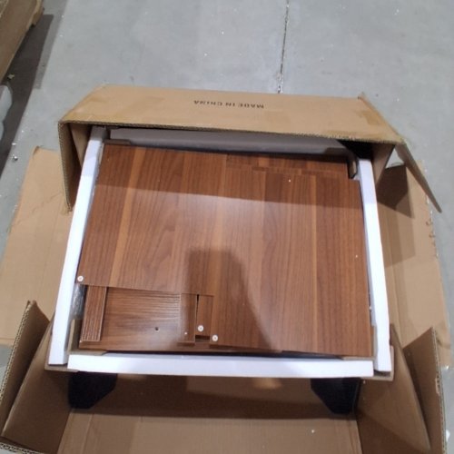 2PK TOKSOM SLIM MID-CENTURY MODERN NIGHTSTAND BEDSIDE TABLES WITH 2 DRAWERS AND OPEN SHELF - 24.4" X 15.7" - WALNUT BROWN (MODEL: NT-WAL-2434) image 2