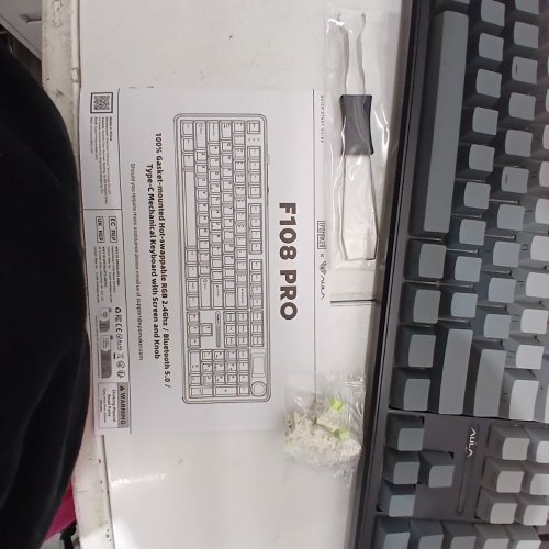 AULA / EPOMAKER MECHANICAL RGB HOT-SWAPPABLE KEYBOARD WITH SCREEN AND KNOB - 2.4GHZ / BLUETOOTH 5.0 / USB-C - GRAY AND BLACK (MODEL: F108 PRO) image 5