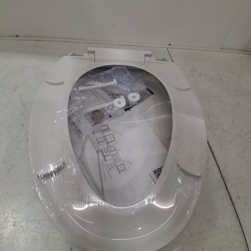 GARVEE ELONGATED SOFT CLOSE TOILET SEAT - 18.5" - WHITE image 4
