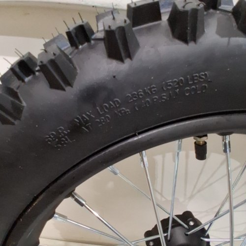 REAR RIM TIRE FOR DIRT BIKE - 90/100 - 16" - BLACK image 3