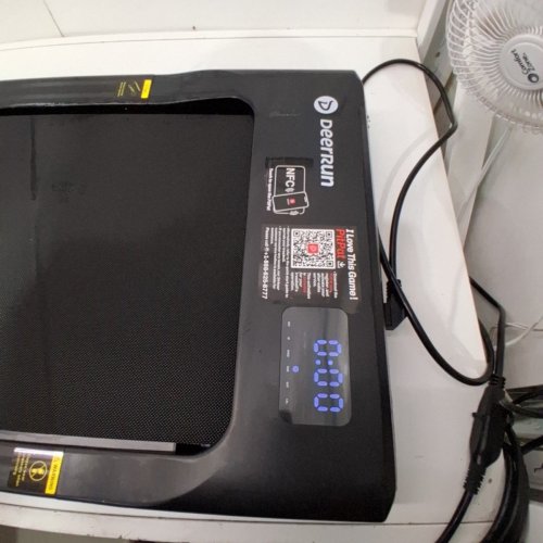 DEERRUN UNDER DESK TREADMILL REMOTE CONTROL WITH INCLINE FOR HOME OFFICE - 2.5HP - 300LBS CAP - BLACK (MODEL: BA09-B) image 5