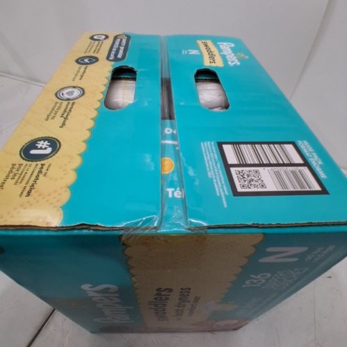136PK PAMPERS SWADDLERS SKIN SAFE DISPOSABLE DIAPERS - NEWBORN image 3
