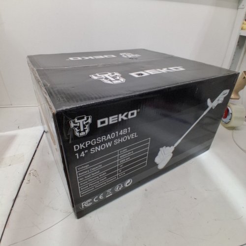 DEKOPRO ELECTRIC SNOW SHOVEL CORDLESS BATTERY POWERED BLOWER - 14" - 40V - 1000W - BLACK/GREY (MODEL: DKPGSRA014B1) image 2