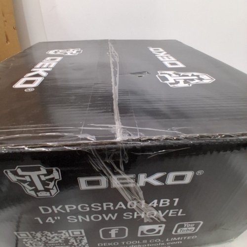 DEKOPRO ELECTRIC SNOW SHOVEL CORDLESS BATTERY POWERED BLOWER - 14" - 40V - 1000W - BLACK/GREY (MODEL: DKPGSRA014B1) image 4