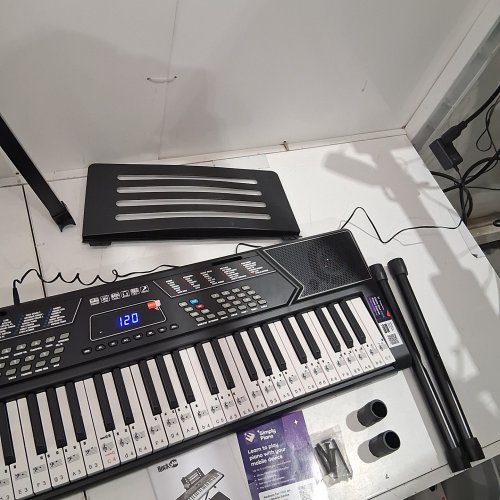 ROCK JAM 561 ELECTRONIC 61 KEY DIGITAL PIANO KEYBOARD HEADPHONE AND STOOL image 2