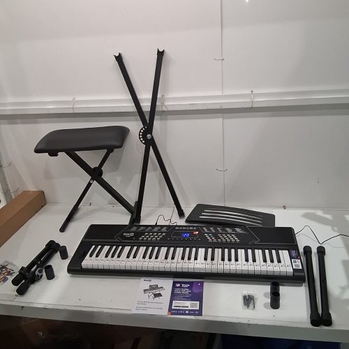 ROCK JAM 561 ELECTRONIC 61 KEY DIGITAL PIANO KEYBOARD HEADPHONE AND STOOL image 3
