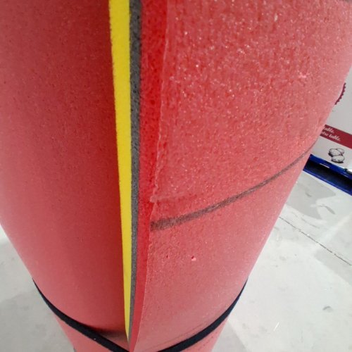 BPS 3-LAYER WATER FOAM LILY PAD - 15FT X 6FT X 1.3" - RED/YELLOW/BLACK image 3