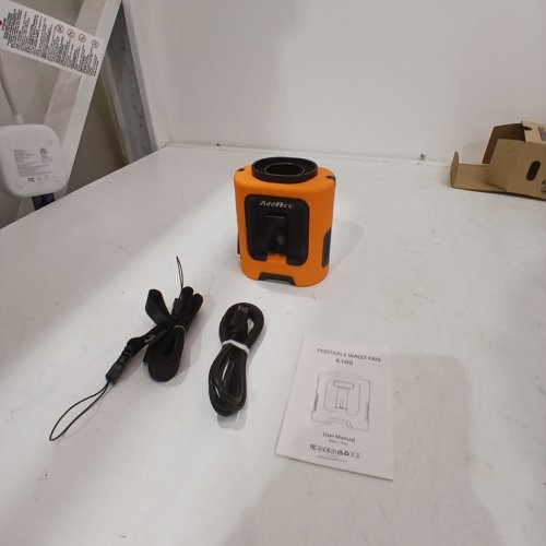 ADDACC PORTABLE WAIST FAN FOR WORK, CAMPING & OUTDOORS - 24H RUN TIME - ORANGE (MODEL: K100) image 2