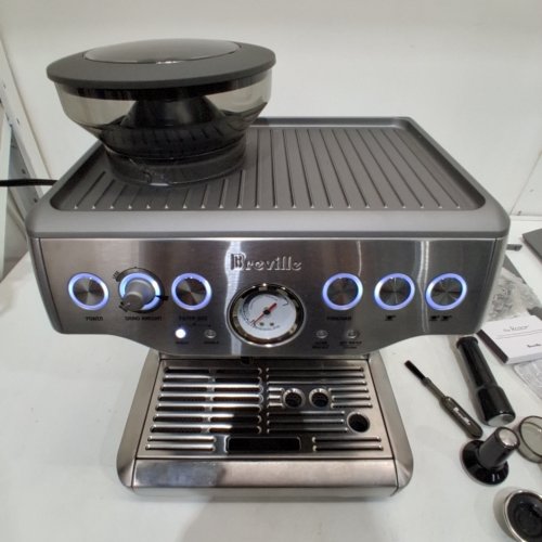 BREVILLE BARISTA EXPRESS ESPRESSO MACHINE WITH BURR GRINDER & DOSE CONTROL - BRUSHED STAINLESS STEEL (MODEL: BES870XL/F) image 2
