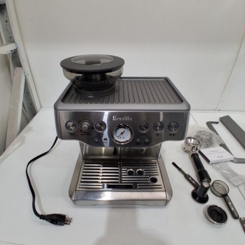 BREVILLE BARISTA EXPRESS ESPRESSO MACHINE WITH BURR GRINDER & DOSE CONTROL - BRUSHED STAINLESS STEEL (MODEL: BES870XL/F) image 3