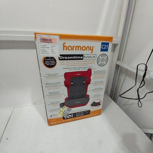 HARMONY DREAMTIME MAX 2-IN-1 BOOSTER CAR SEAT - 40-110 LBS - RED / BLACK (MODEL: 0303025GRL) image 6