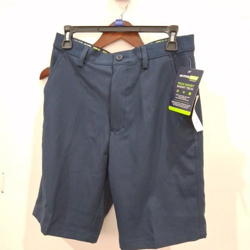 MEN'S HAGGAR ACTIVE FLEX TECH SHORTS - SMALL - NAVY BLUE (STYLE: HS40000) image 2