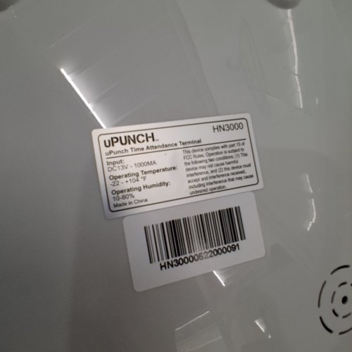 UPUNCH ELECTRONIC NON-CALCULATING TIME CLOCK ATTENDANCE TERMINAL - GREY/GREEN (MODEL: HN3000) image 3