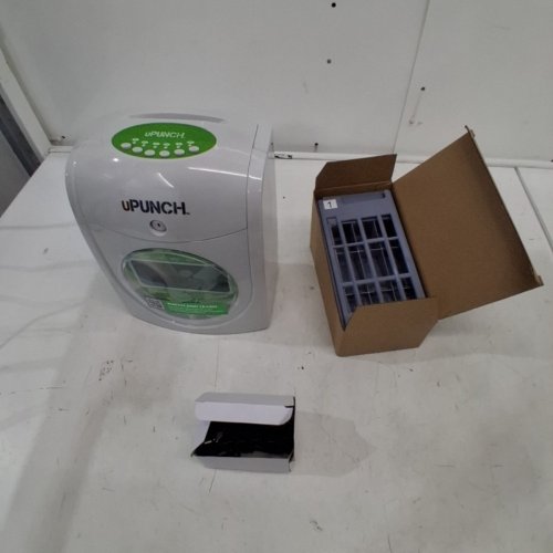 UPUNCH ELECTRONIC NON-CALCULATING TIME CLOCK ATTENDANCE TERMINAL - GREY/GREEN (MODEL: HN3000) image 4