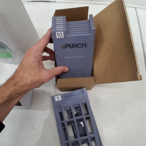 UPUNCH ELECTRONIC NON-CALCULATING TIME CLOCK ATTENDANCE TERMINAL - GREY/GREEN (MODEL: HN3000) image 5