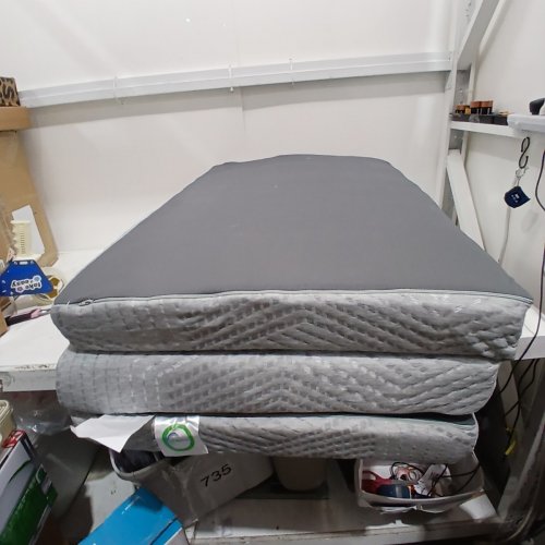 IULULU 4" MEMORY FOAM TRIFOLD MATTRESS, TWIN - GREY image 2