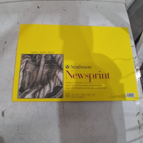 STRATHMORE 300 SERIES NEWSPRINT ROUGH SURFACE PAPER PAD - 12'' X 18'' (MODEL: P307-812) image 2