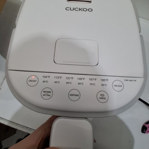 CUCKOO HOT WATER DISPENSER & WARMER - 5L - WHITE/STAINLESS STEEL (MODEL: CWP-A501TW) image 2