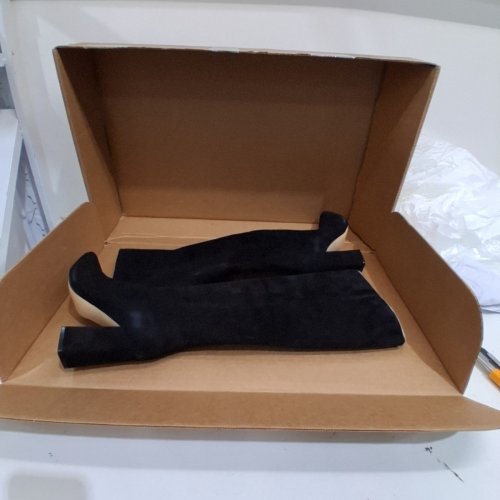WOMEN'S MARC FISHER CHALLI KNEE HIGH BOOTS - SIZE 7 - BLACK SUEDE (MODEL: MLCHALLI BLACK 001) image 3